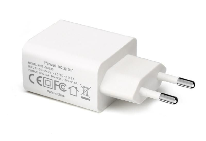 CoreParts USB-Wandladegerät 18 W – QC 3.0 – EU-Stecker (Typ C), Weiss