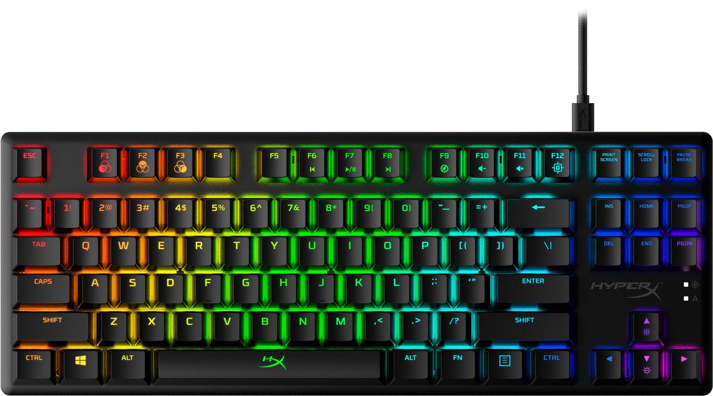 HyperX Alloy Origins Core – Gaming-Tastatur TKL – Mechanisch – Kabelgebunden, USB – RGB – Schwarz