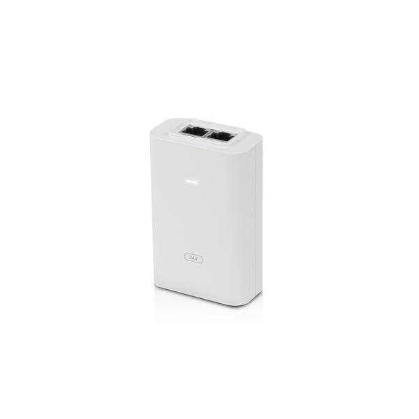 Ubiquiti POE-24-24W-G-WH PoE-Injektor 24 W – Gigabit Ethernet, RJ-45×2, 24 V – weiss
