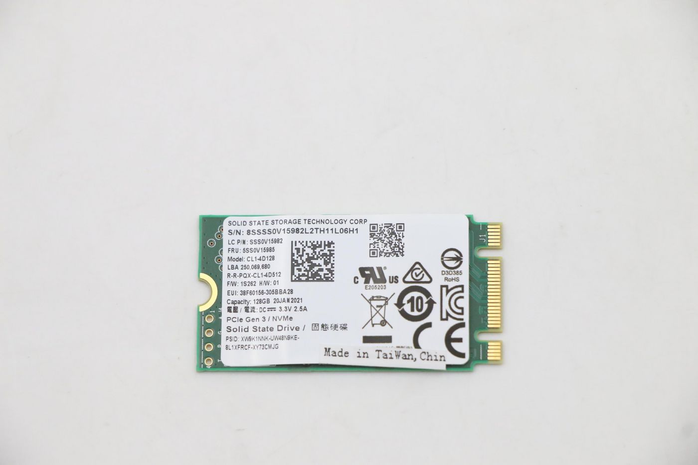 Lenovo M.2 SSD – 5SS0V15985, 128 GB, PCIe