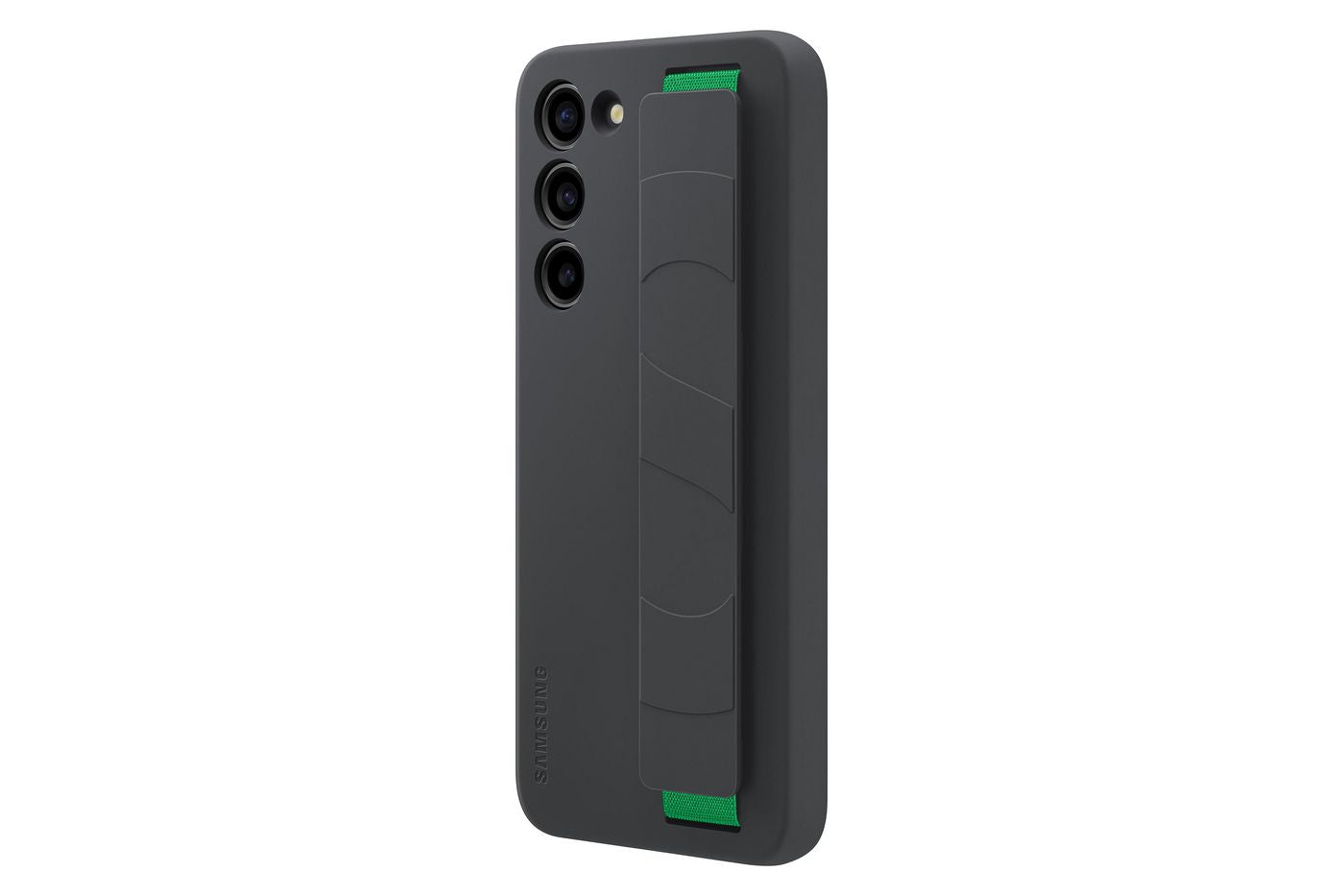 Samsung Backcover – für Samsung Galaxy S23+ – schwarz – Silikon, mit Kordel