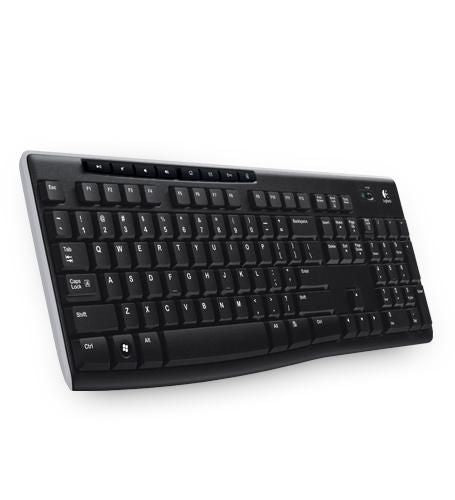 Logitech K270 – Tastatur – 2,4 GHz USB-A (Unifying-Empfänger) – QWERTZ – Schwarz