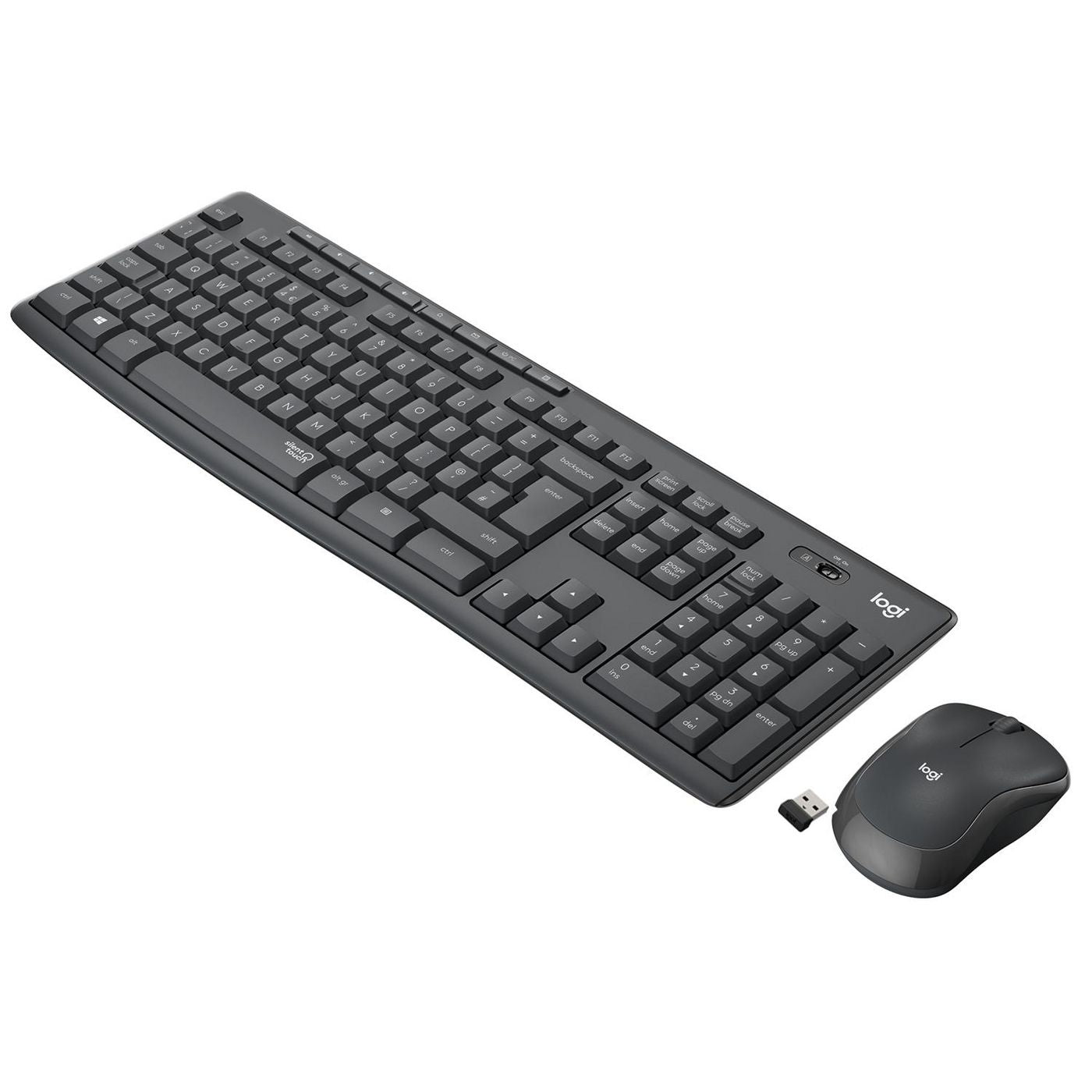 Logitech MK295 Silent Wireless Combo – Tastatur, kabellos (2,4 GHz), FR-Layout (FR)