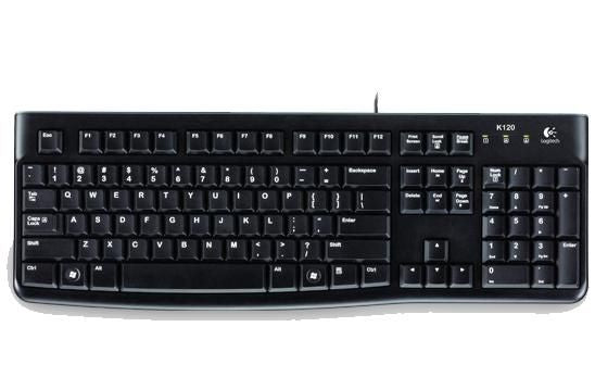 Logitech K120 for Business – Tastatur – kabelgebunden, USB – QWERTZ – schwarz