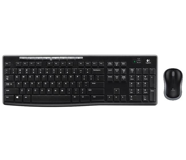 Logitech MK270 – Tastatur- und Maus-Set – 2,4 GHz USB-A (Nano-Empfänger) – QWERTZ (CH) – Schwarz