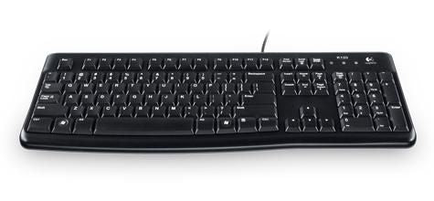 Logitech K120 – Tastatur 100% – kabelgebunden, USB – QWERTZ – schwarz