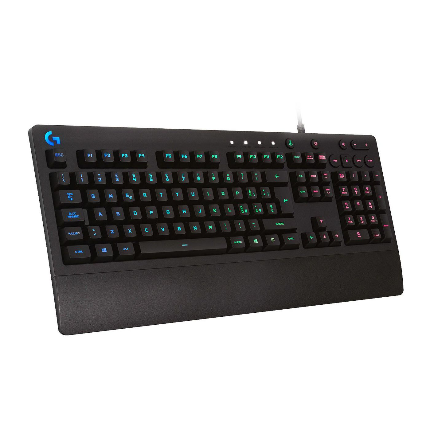 Logitech G G213 Prodigy – Gaming-Tastatur – kabelgebunden, USB – QWERTY (US-INT) – RGB – Schwarz