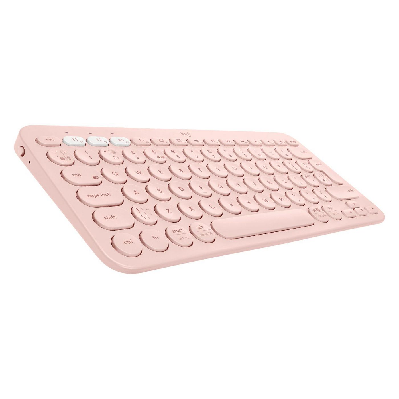 Logitech K380 – Mini Tastatur – Bluetooth – QWERTY (US-INT) – Ohne Ziffernblock – Pink
