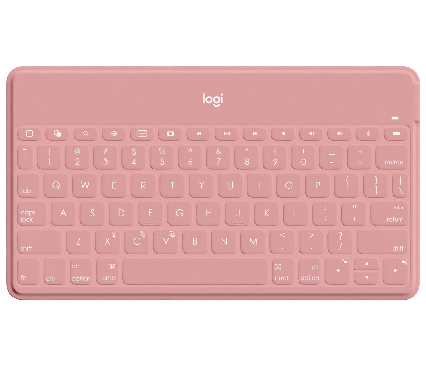 Logitech Keys-to-Go – Tastatur – Deutsch – Bluetooth, Mini, Pink – für iPad, iPhone & Apple TV
