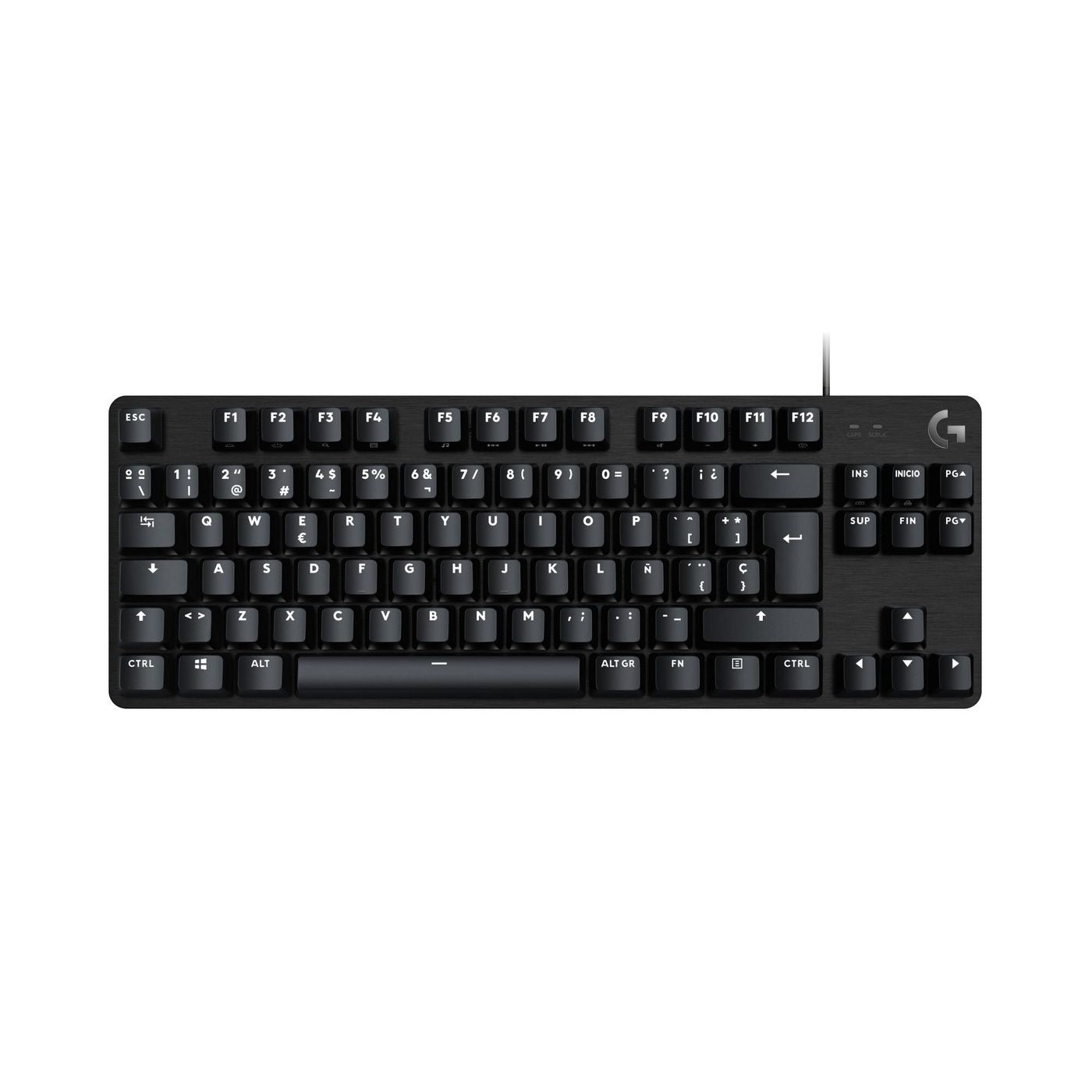 Logitech G G413 TKL SE – Gaming-Tastatur TKL – Mechanisch, Beleuchtet – Kabelgebunden – QWERTY (ES) – Schwarz