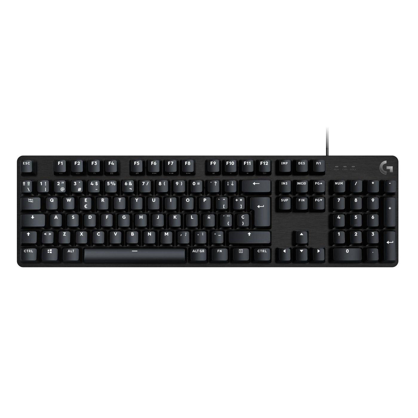 Logitech G G413 SE – Tastatur – Mechanisch, Beleuchtet (Weiss) – Kabelgebunden, USB – QWERTY – Schwarz