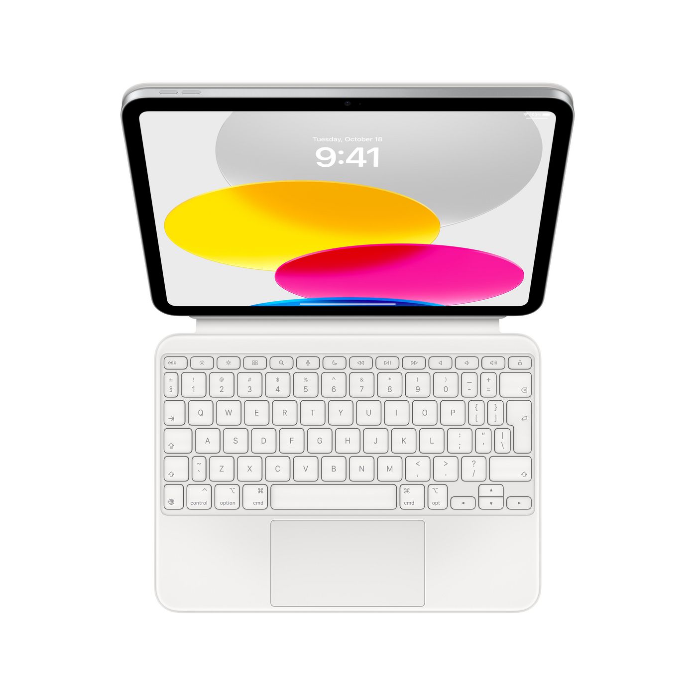 Apple Tastatur-Case für iPad 10,9" (10. Gen.) – Bluetooth, QWERTY (EN), mit Trackpad – Aluminium