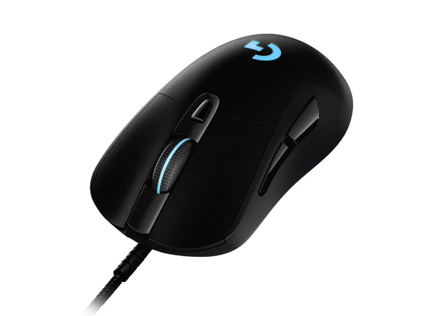 Logitech G G403 HERO – Gaming-Maus – Kabelgebunden (USB‑A), 25600 DPI, RGB-Beleuchtung, rechts, Schwarz
