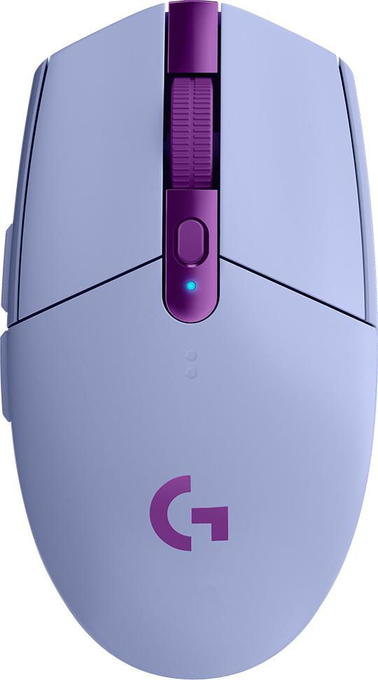 Logitech G G305 LIGHTSPEED – Gaming-Maus – Kabellos (Bluetooth/2,4 GHz), 12000 DPI, Rechts, Lila