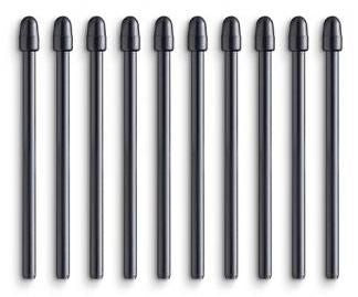 Wacom ACK22211 – Ersatzspitzen – 10er-Pack – Schwarz – für Pro Pen 2, Pro Pen 3D