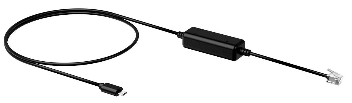 Yealink EHS35 – EHS-Adapter – RJ-9/Micro-USB – für T30/T30P/T31 und andere – schwarz