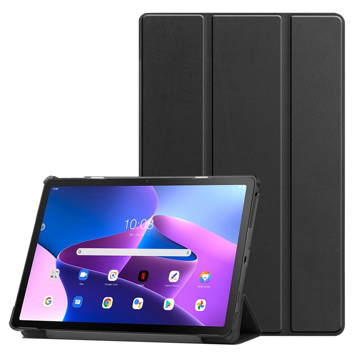 eSTUFF Tablet-Hülle für Lenovo Tab M10 Plus (3. Gen.) 10,6" – Schwarz