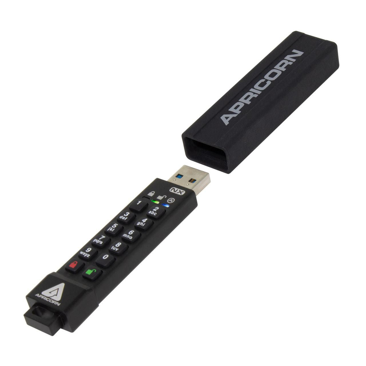 Apricorn Aegis Secure Key 3Nx – 4 GB, USB Typ-A 3.2 Gen 1, Hardwareverschlüsselt, PIN-gesichert, IP67
