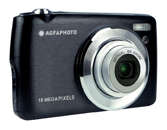 AgfaPhoto Realishot DC8200 – Kompaktkamera, 8 MP 1/3,2", 1080p, 8× opt. Zoom, schwarz