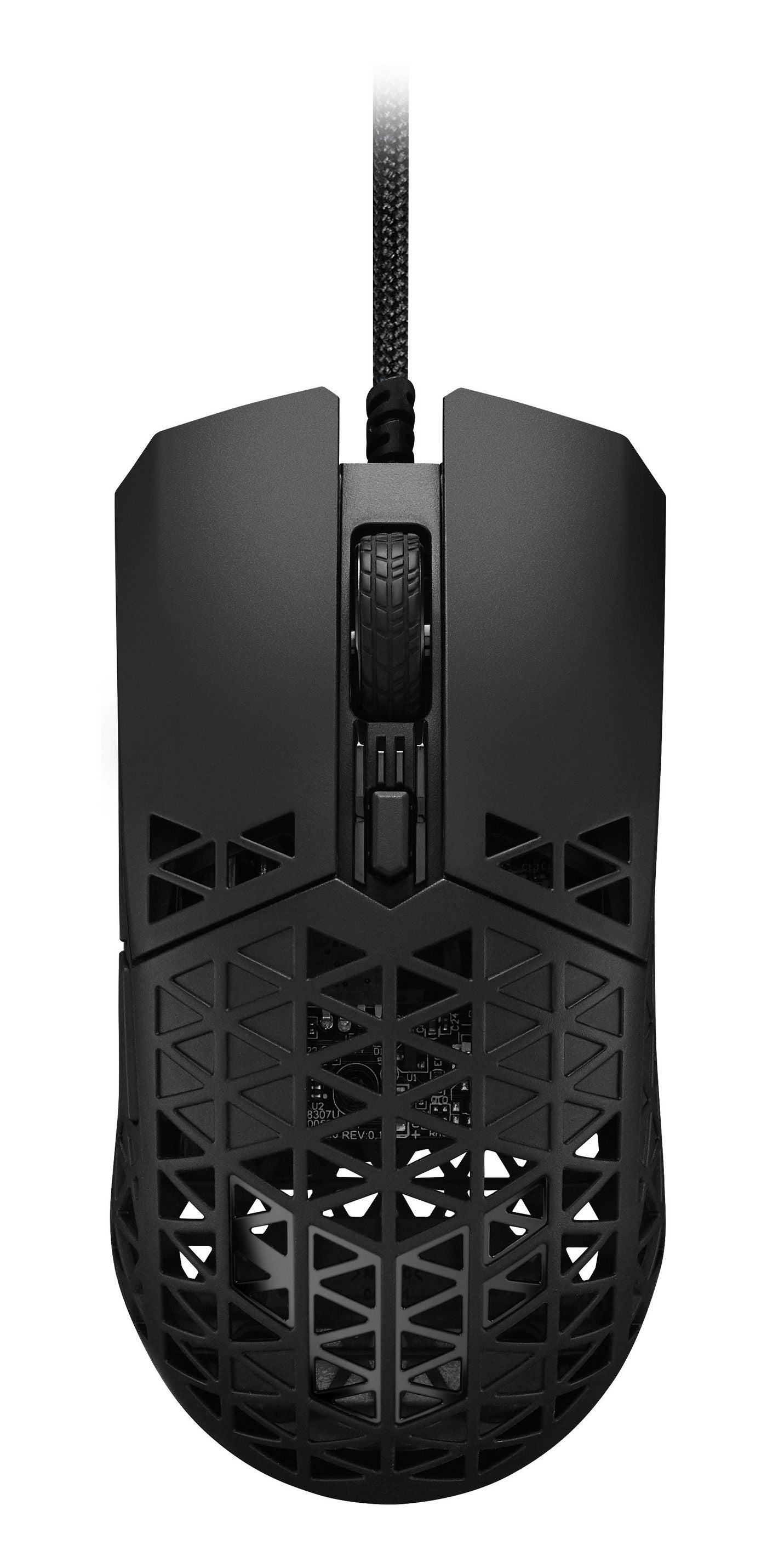 ASUS TUF Gaming M4 Air – Gaming-Maus – Kabelgebunden (USB‑A), 16000 DPI, beidhändig, Schwarz