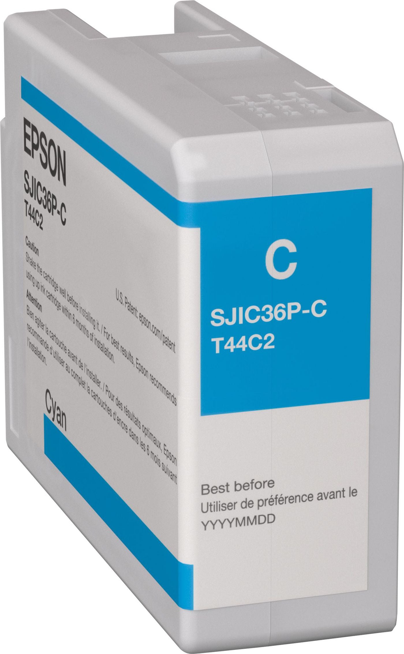 Epson Tintenpatrone SJIC36PC, cyan, 80 ml – für Tintenstrahldrucker, Multifunktionsgeräte