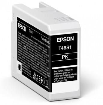 Epson Tintenpatrone T46S1, Foto Schwarz, 25 ml – für Tintenstrahldrucker/Multifunktionsgeräte