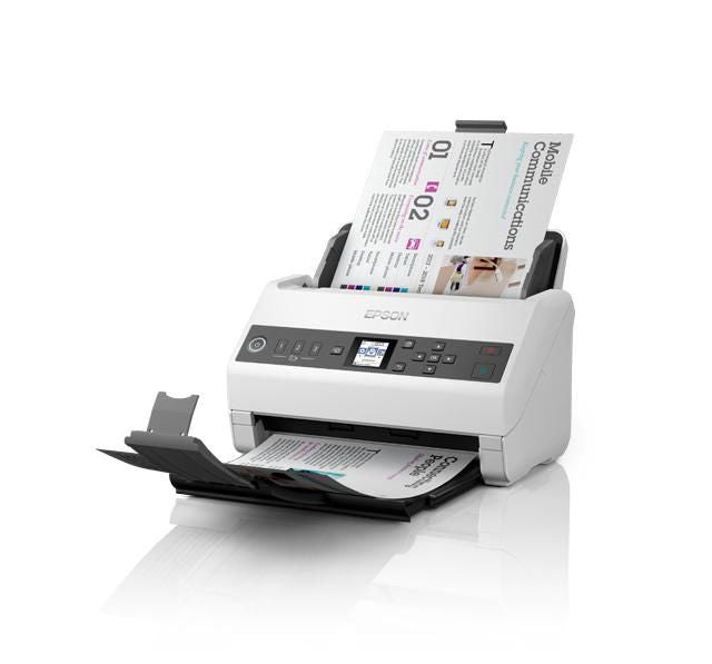 Epson DS-730N – Dokumentenscanner, A4, Duplex, 40 ppm, 600 dpi, ADF 100 Blatt, LAN, USB