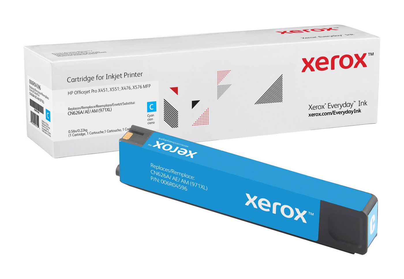 Xerox CN626AXL Cyan Tintenpatrone (Kompatibel) – 6'600 Seiten – für HP Laser MFP X451/X576/X476 …