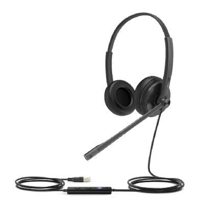 Yealink UH34 Lite Office-Headset – On-Ear, Stereo, Kabel, USB, Boom-Mikrofon, Schwarz