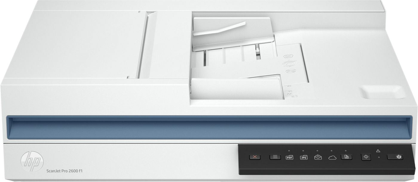HP Scanjet Pro 2600 F1 – Flachbettscanner mit ADF, A4, Duplex, 50 ppm, 600 dpi, ADF 60 Blatt, USB