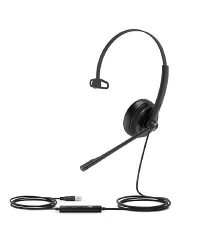 Yealink UH34 Office-Headset – On-Ear, Mono, Kabelgebunden, Schwarz