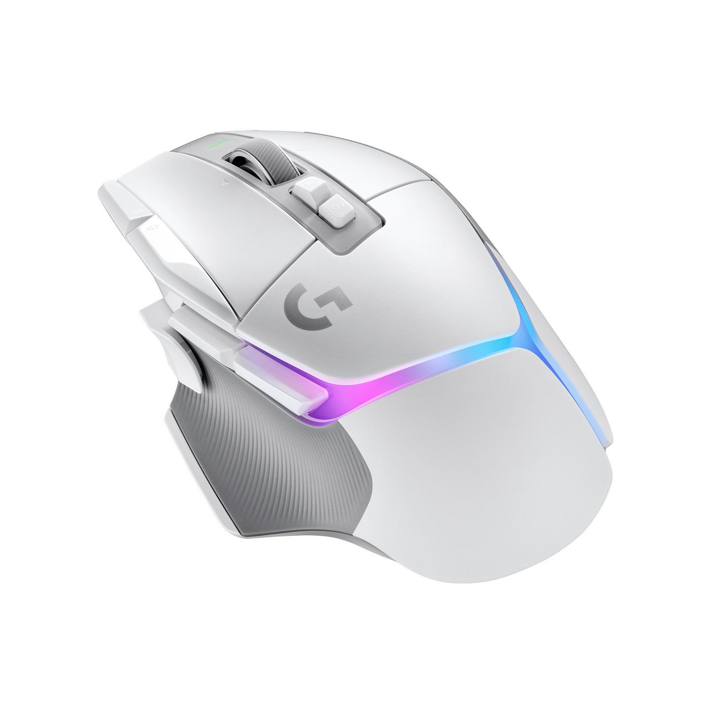 Logitech G G502 X Plus – Gaming-Maus – Kabellos (2,4 GHz), 25600 DPI, RGB-Beleuchtung, Rechts, Weiss