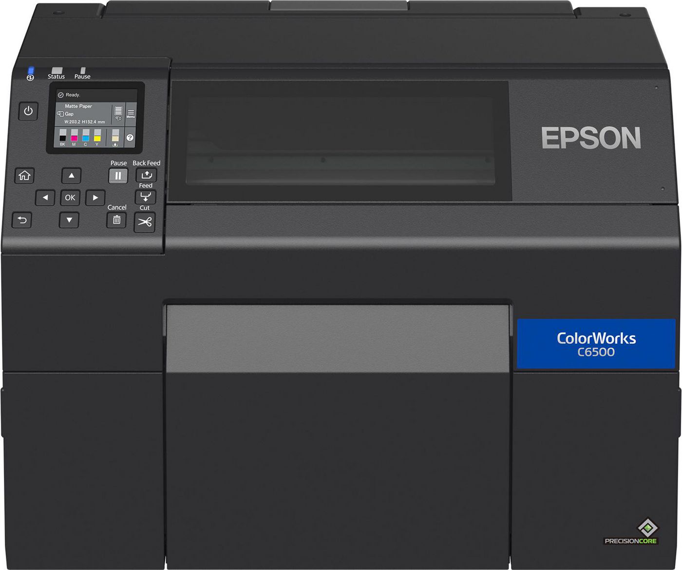 Epson ColorWorks C6500AE (MK) – Farbetikettendrucker, Tintenstrahl, bis 203,2 mm, Auto-Cutter