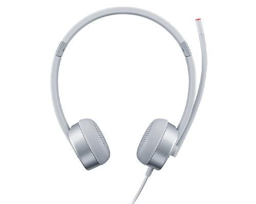 Lenovo 100 Office-Headset – Stereo, Kabel, 3,5 mm Klinke, Silber
