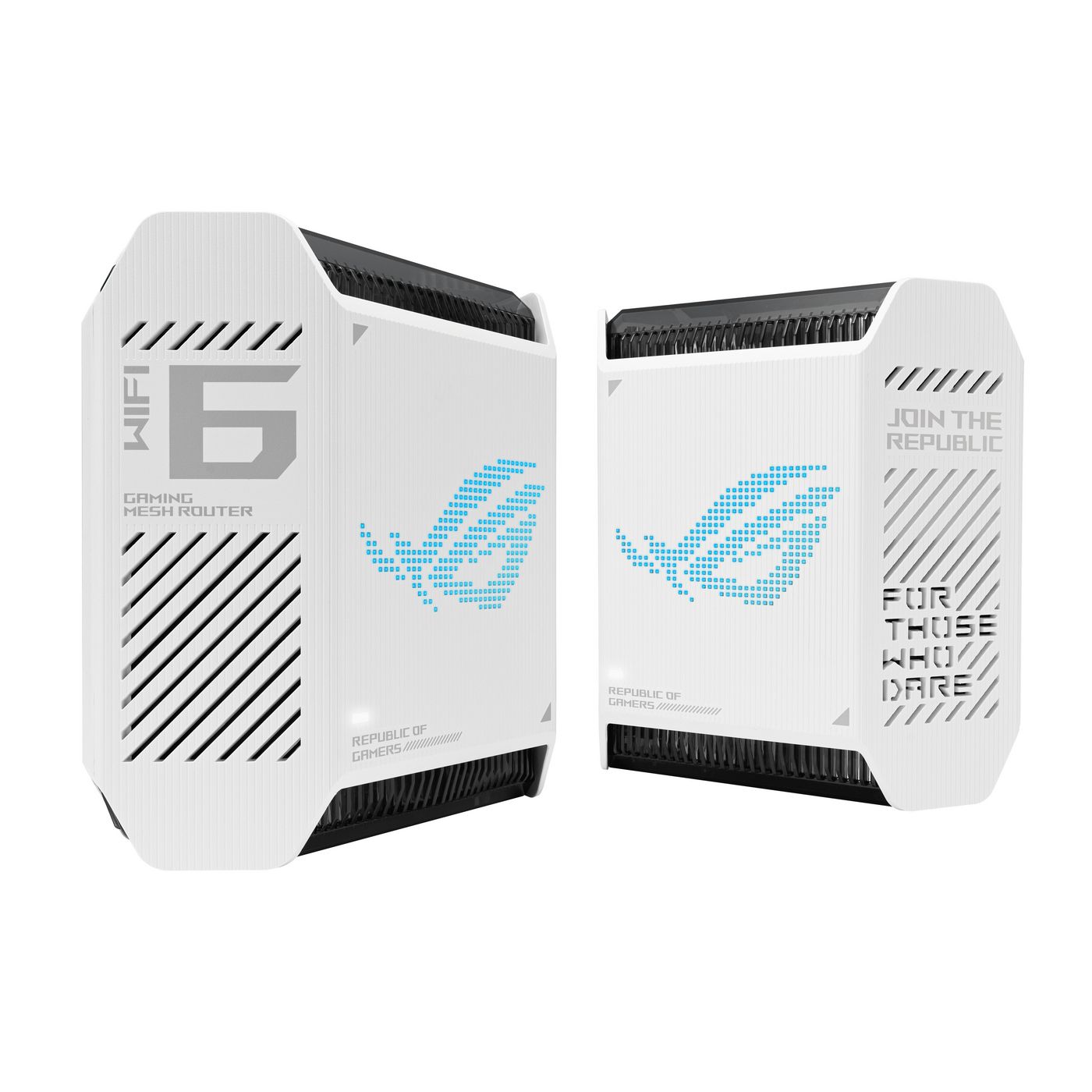 ASUS ROG Rapture GT-6 Mesh-Set (2er) – Wi-Fi 6 (802.11ax), Tri-Band (2,4/5/5 GHz), bis 4,8 Gbit/s, je 4× LAN