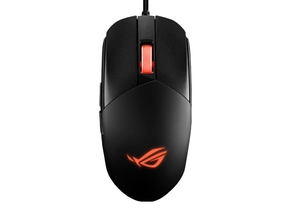 ASUS ROG Strix Impact III Gaming-Maus – kabelgebunden, RGB-Beleuchtung, programmierbare Tasten, schwarz