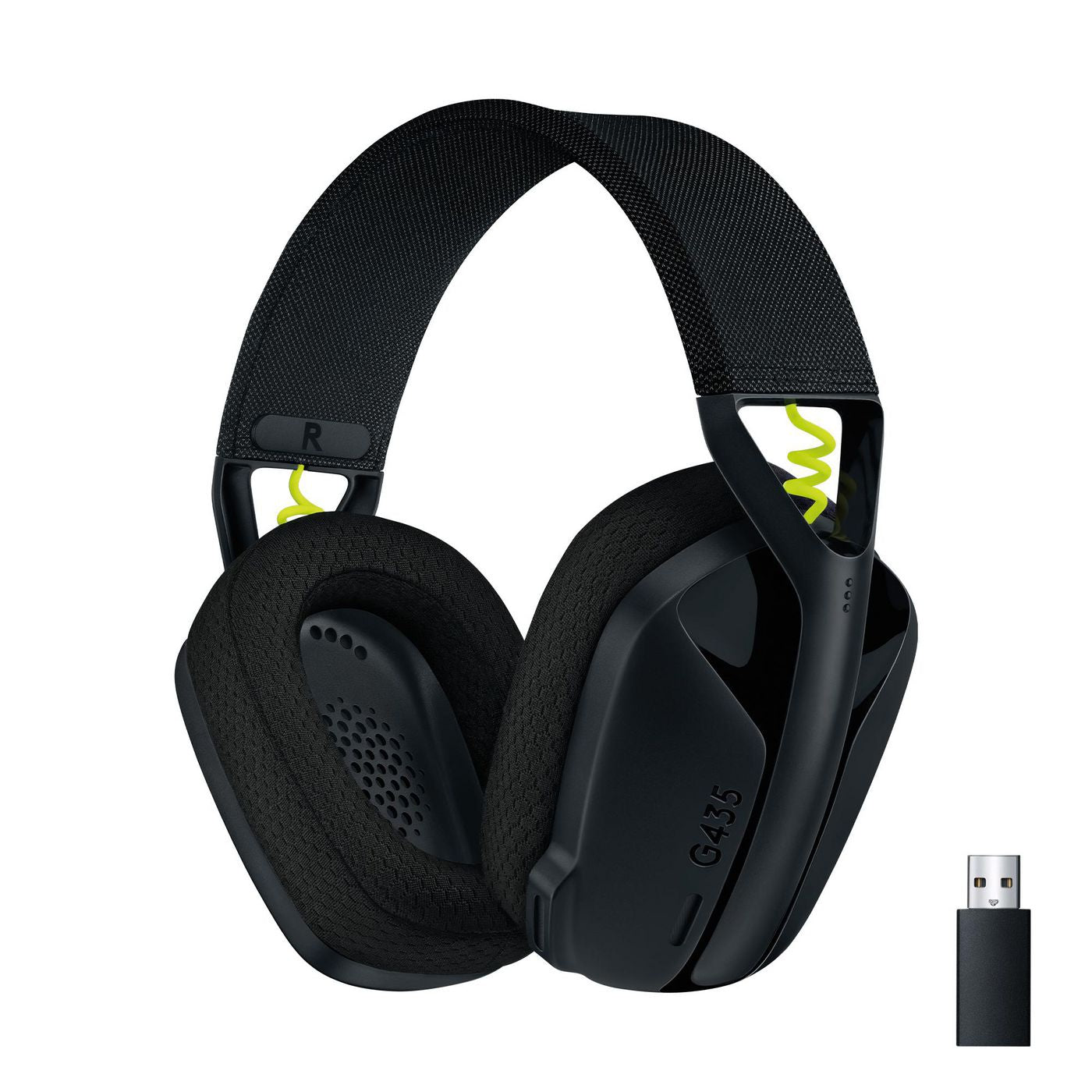 Logitech G G435 Gaming-Headset – Over-Ear, Stereo, BT, mit USB-A-Dongle, Schwarz