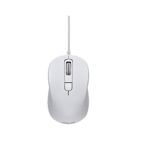 ASUS MU101C – Maus – Kabelgebunden (USB‑A), 3200 DPI, Beidhändig, Weiss