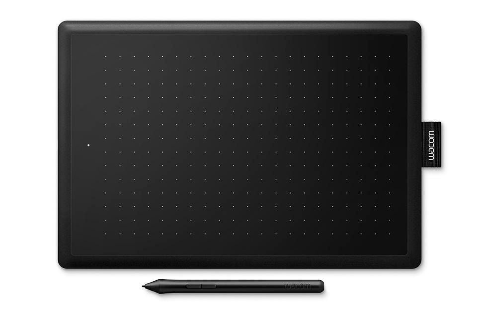 Wacom One By Medium – Stifttablet – 216 × 135 mm – USB – 2k Druckstufen – Schwarz/Rot