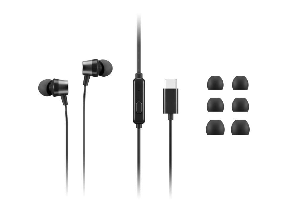 Lenovo In-Ear Kopfhörer – USB-C – mit Inline-Bedienung