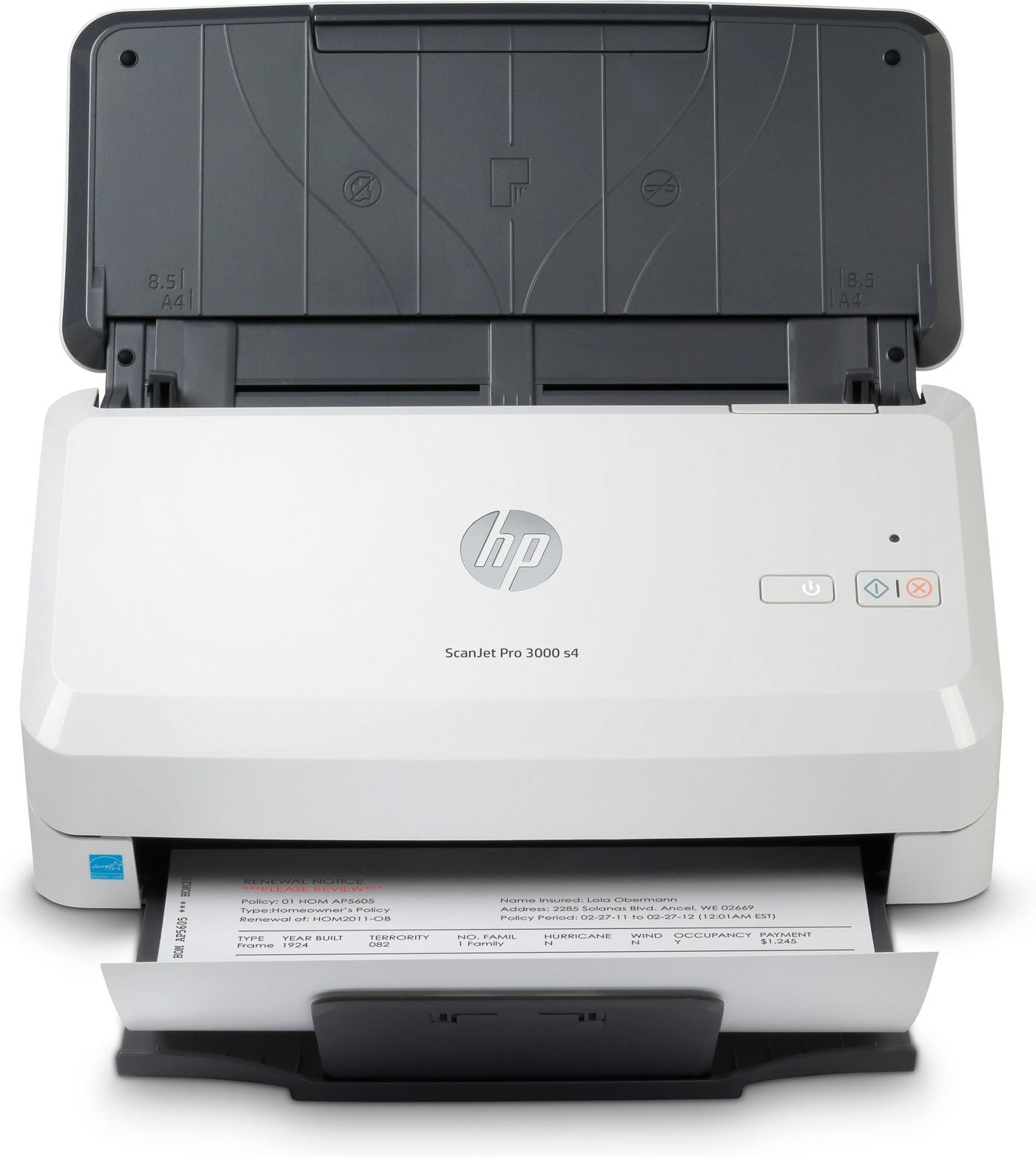 HP Scanjet Pro 3000 S4 – Dokumentenscanner, A4, Duplex, 40 ppm, 600 dpi, ADF 50 Blatt, USB