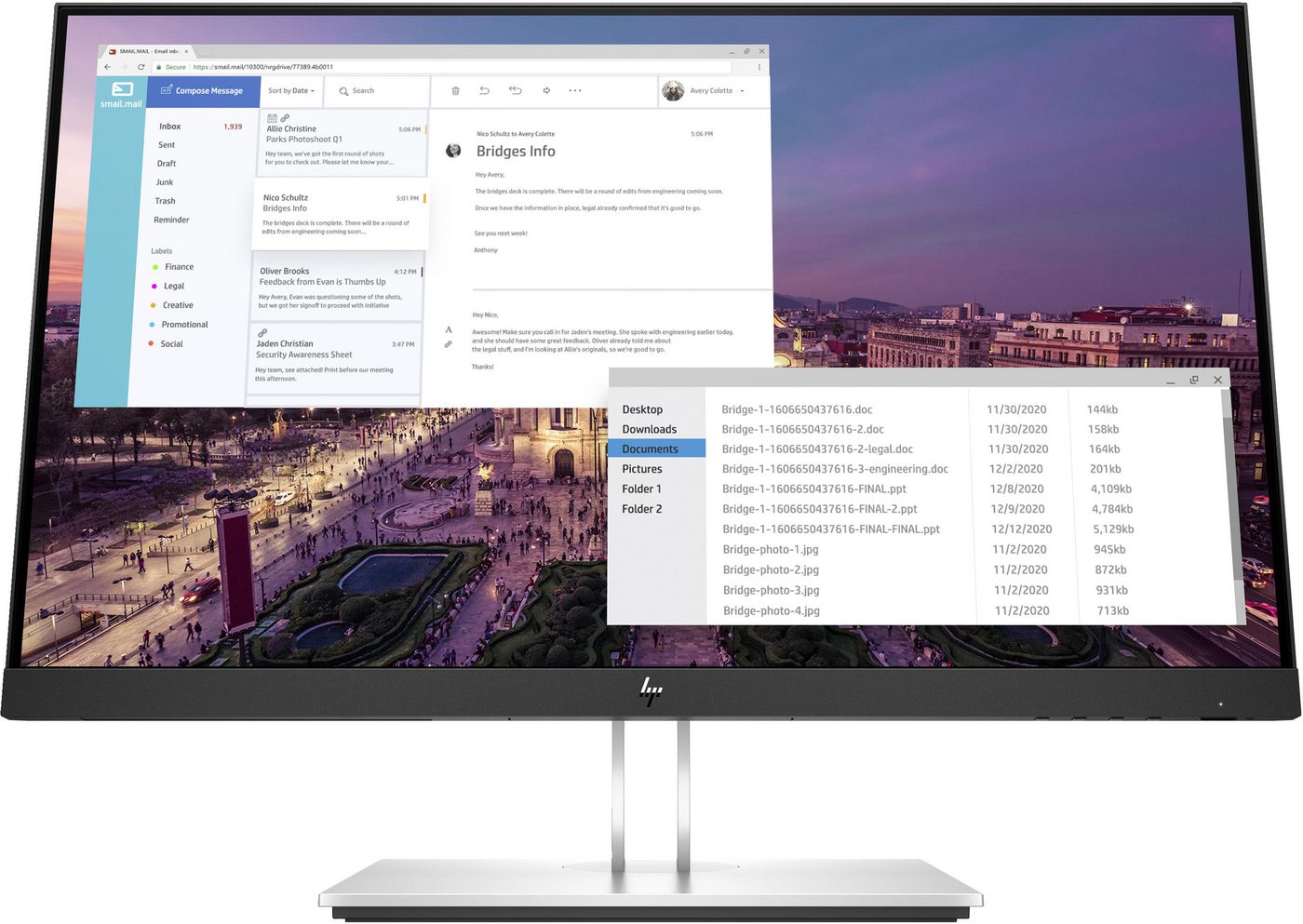 HP E23 G4 – 23" (58,4 cm), IPS, Full HD, 5 ms