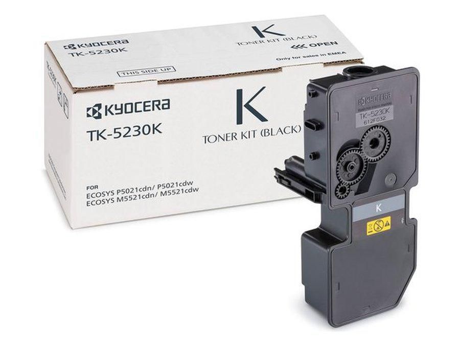 Kyocera TK-5230K Schwarz Toner – Original – 2'600 Seiten – für Kyocera ECOSYS M5521cdn/M5521cdw/P5021CDN u. a.