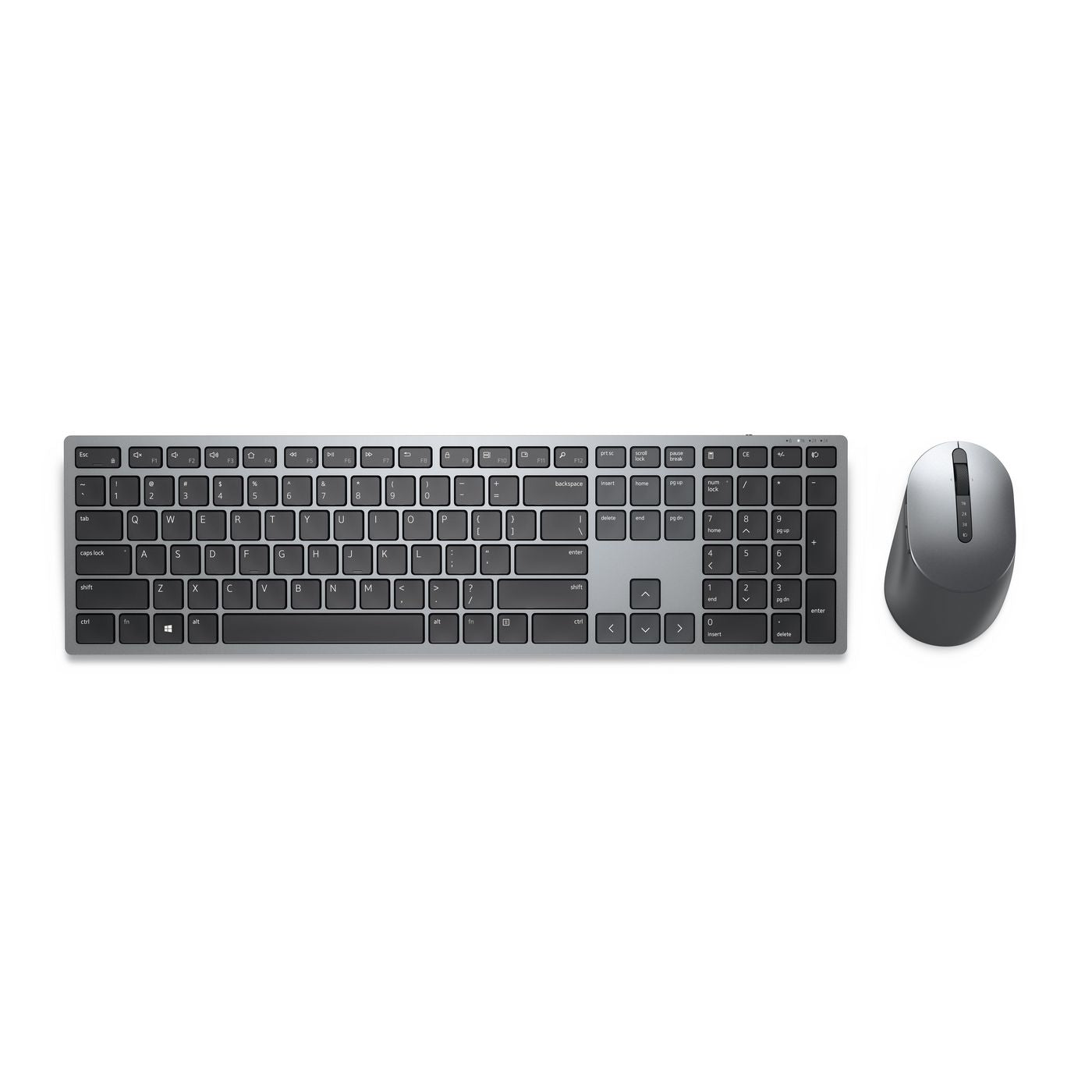 Dell KM7321W – Tastatur, kabellos (Bluetooth/2,4 GHz), FR-Layout (FR), Grau