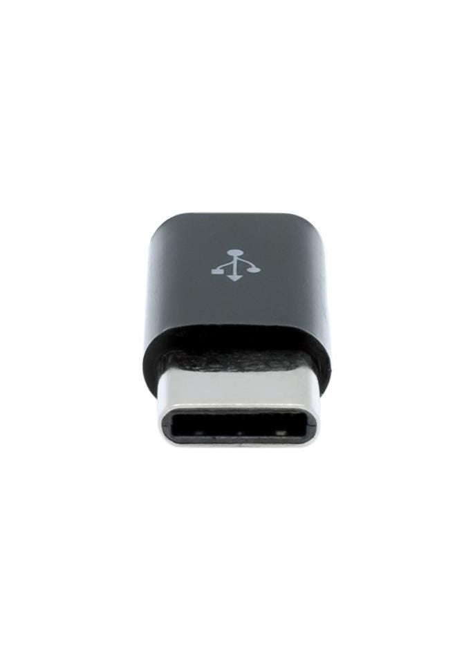 ProXtend USB-Adapter USB-C (Stecker) auf Micro-USB-B (Buchse) – Schwarz