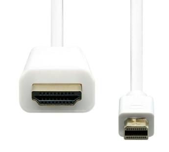 ProXtend Mini DisplayPort auf HDMI Kabel 4K 30 Hz – 2 m – Weiss
