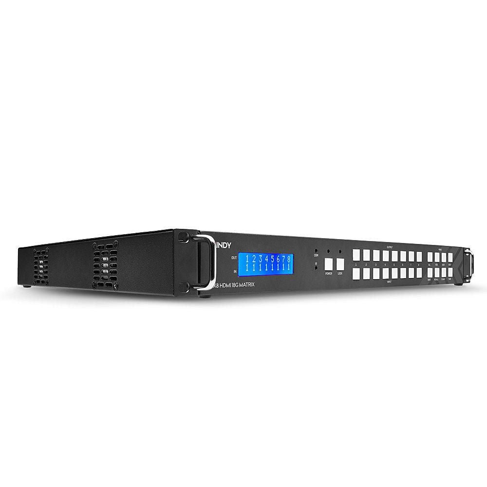 Lindy 38260 – HDMI Matrix, HDMI 2.0, Matrix 8×8, 4K@60 Hz, HDCP, Video Wall Scaling