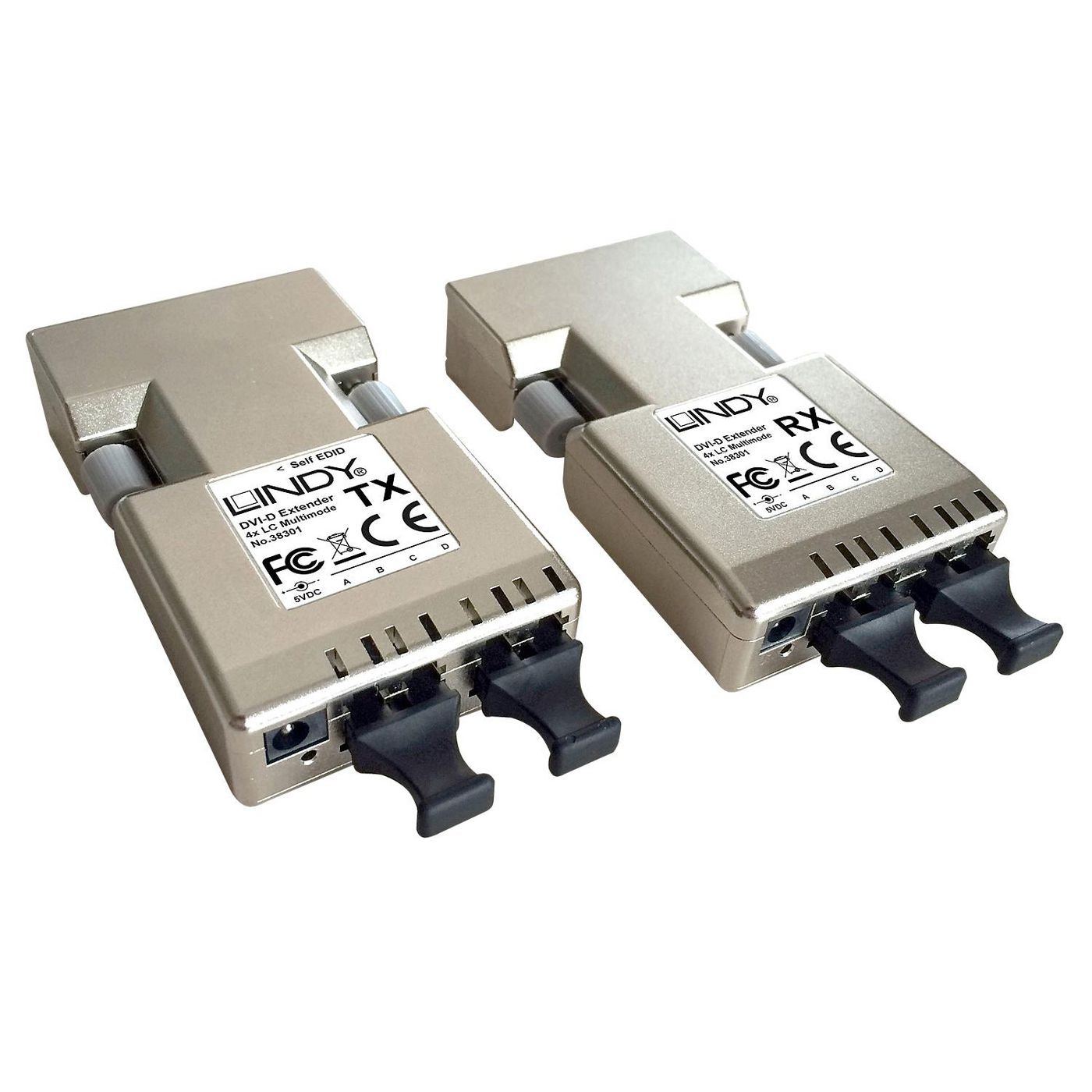 Lindy 500M Glasfaser DVI-D Single Extender, Glasfaser, bis 500 m