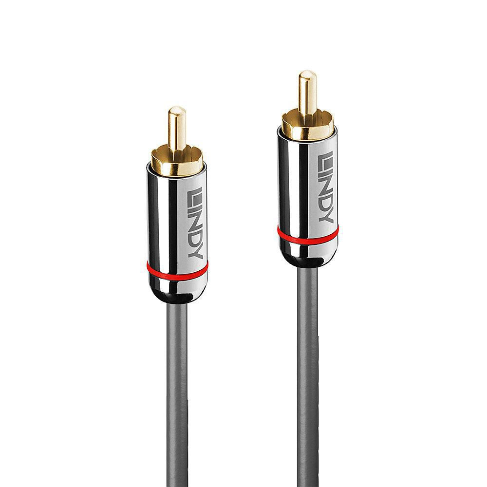 Lindy Audiokabel RCA (Stecker) auf RCA (Stecker) – 1 m, S/PDIF, Anthrazit