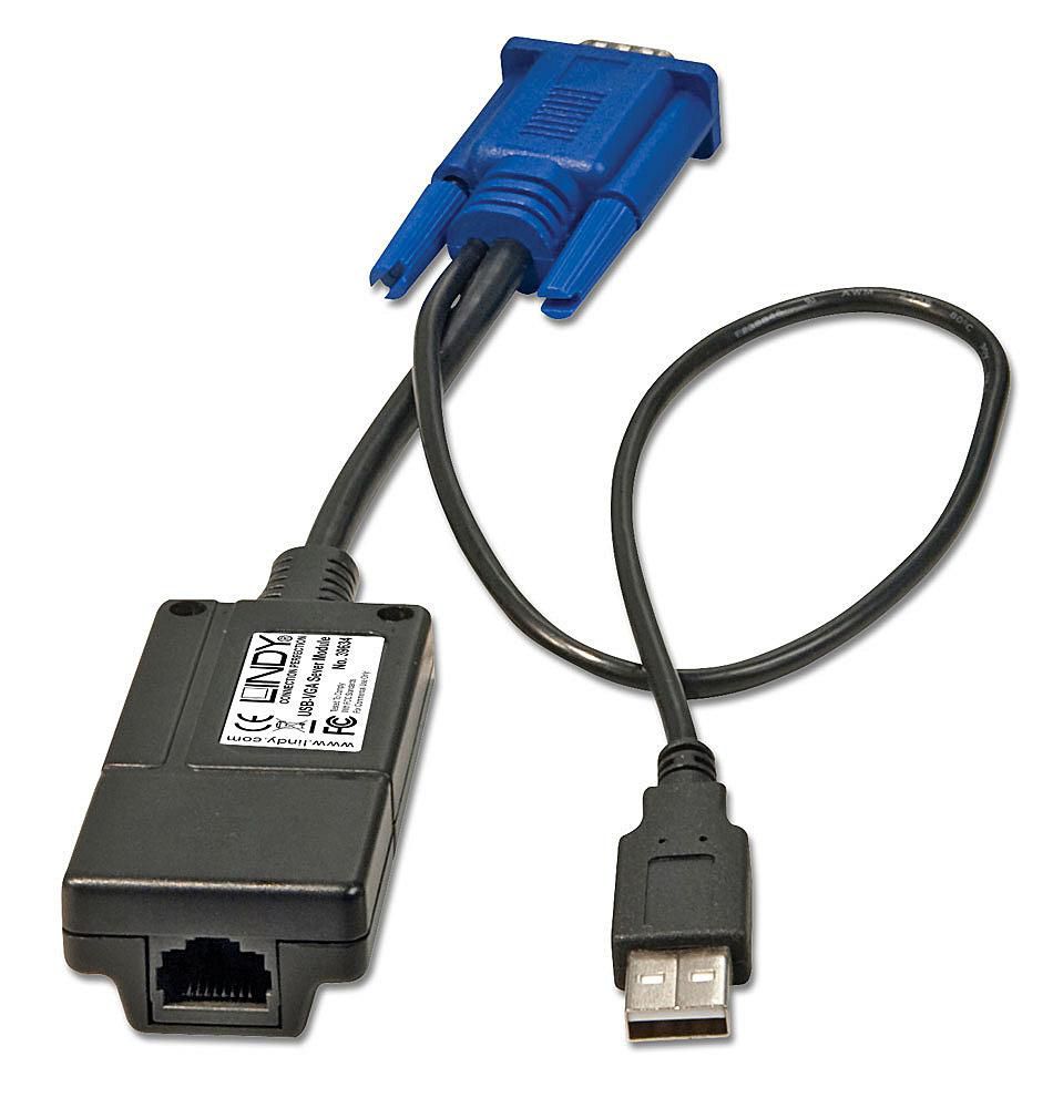 Lindy 39634 – Montageset – für CAT-32 IP – Schwarz, Blau
